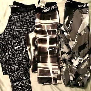 Full length Nike Pro Bundle size small
